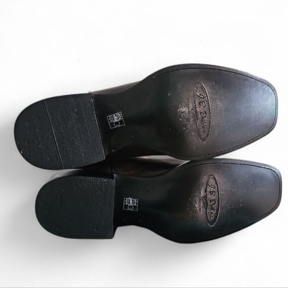 J.B. Dillon NWT Goat Leather Western Cowboy Rodeo Boots Sz 9B Distressed Brown - Picture 8 of 16